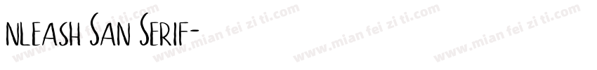 nleash San Serif字体转换